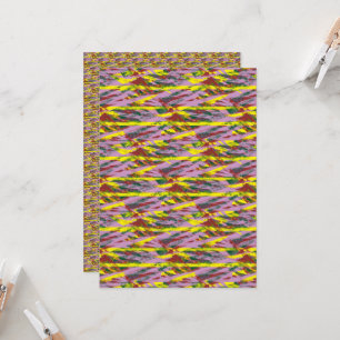 Invitation une motif très colorée avec beaucoup de co