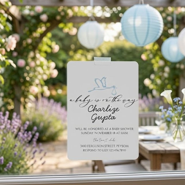 Invitation Une naissance est prévue Baby Shower  (Créateur téléchargé)