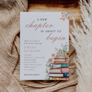 Invitation Une nouvelle étape Fête de bébé florale