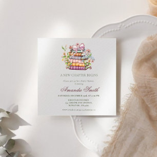 Invitation Une nouvelle Fête des mariées de livre de chapitre