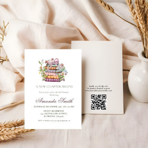 Invitation Une nouvelle Fête des mariées de livre de chapitre