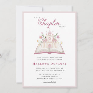 Invitation Une nouvelle histoire commence Shower de bébé livr