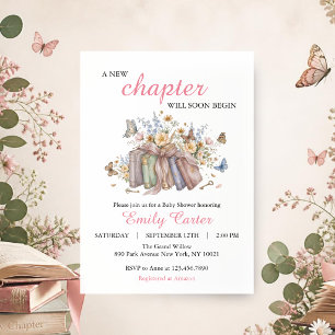 Invitation Une Nouvelle Page Va Bientôt Commencer Baby Shower