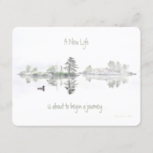 Invitation Une nouvelle vie : Un voyage est sur le point de