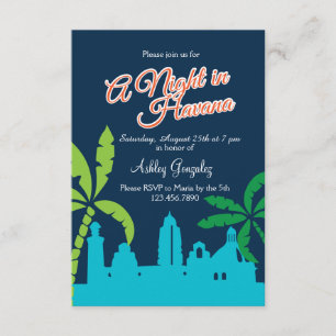 Invitation Une nuit à La Havane