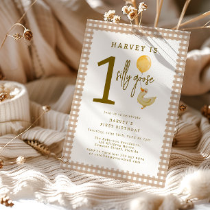 Invitation Une oie sotte fête d'anniversaire
