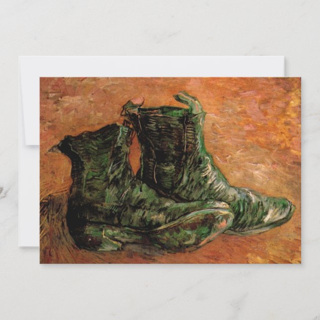 Invitation Une paire de chaussures par Vincent van Gogh (Devant)