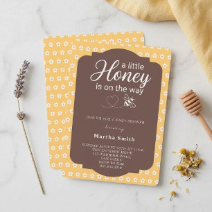 Invitation Une petite abeille arrive Fête prénatale Bumblebee