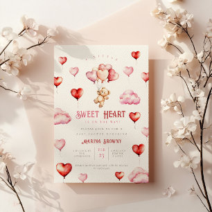Invitation Une petite amoureuse est en chemin baby shower