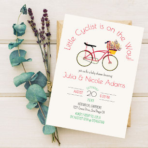 Invitation Une petite aventure safari cycliste mignonne Baby 