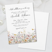 Une petite baby shower florale aux fleurs sauvages
