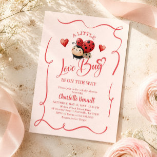 Invitation Une petite bête d'amour est en route Baby Shower