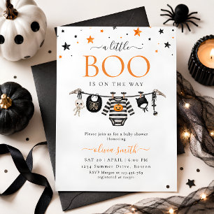 Invitation Une petite boo est en route Fête prénatale Hallowe