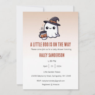 Invitation Une petite boo est en route Invitation, Halloween