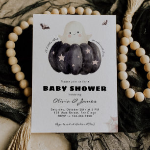 Invitation Une petite Boo est presque due à Halloween Baby Sh