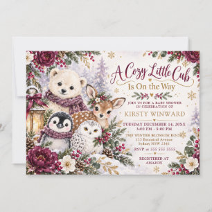 Invitation Une petite boule de poils toute douce arrive Baby 