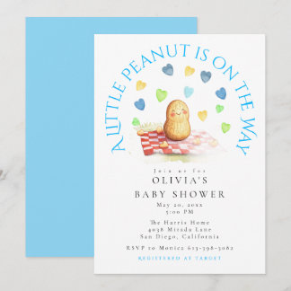 Invitation Une petite cacahuète est en route Baby Shower