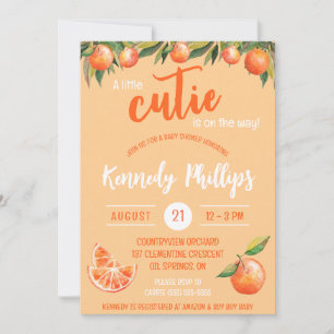 Invitation Une petite CUTIE est en route ! Baby shower