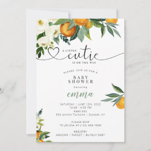 Invitation Une Petite Cutie Est Sur Le Chemin De L'Invitation