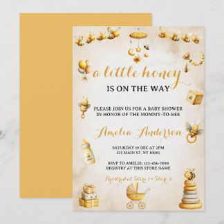 Invitation Une petite douche de bébé neutre en genre pour un