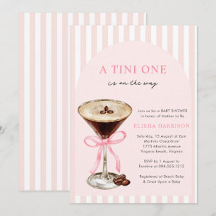 Invitation Une petite est en route Fille  Baby Shower