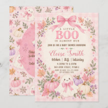 Une petite fantôme mignonne Halloween rose Baby Sh