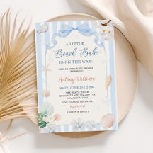Une petite fée de la plage Baby Shower coquillages