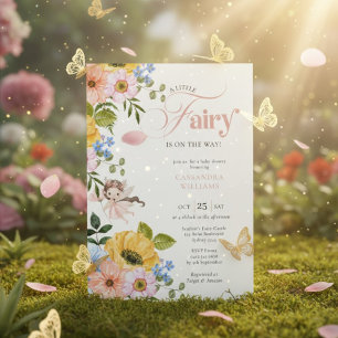 Invitation Une petite fée est en route   Baby Shower