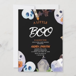 Invitation Une petite fête de bébé Boo Boho Ghost Halloween
