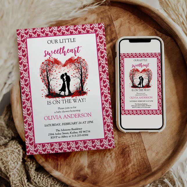 Invitation Une petite fête de la Saint-Valentin chérie  (Créateur téléchargé)