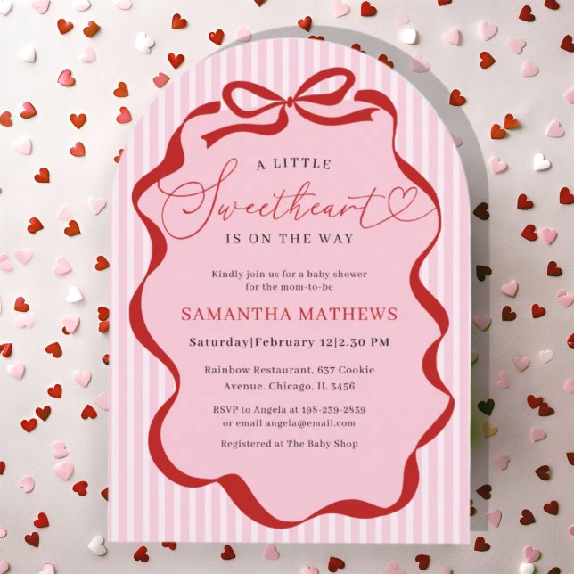 Invitation Une petite fille chérie pour la Saint-Valentin Bab (Créateur téléchargé)