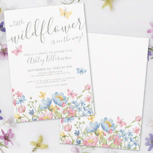 Invitation Une petite fille Wildflower