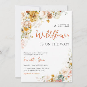 Invitation Une petite fille Wildflower