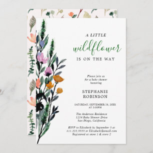 Invitation Une petite fille Wildflower
