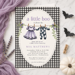 Invitation Une petite frayeur est presque due à une baby show