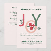Une petite joie en chemin Baby Shower de Noël