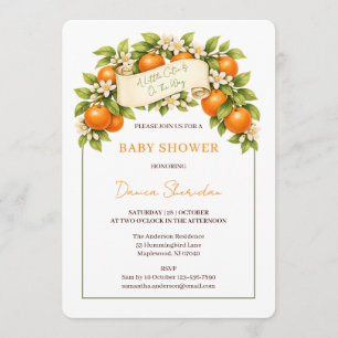 Invitation Une petite mignonne est en route Baby Shower