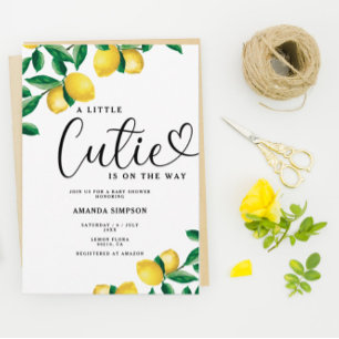 Invitation Une petite mignonne shower de bébé