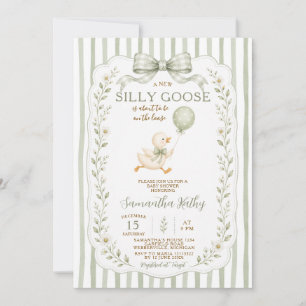 Invitation Une petite oie est à l'état sauvage Baby Shower Sa