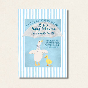 Invitation Une petite oie est en route Livre d'histoires Baby