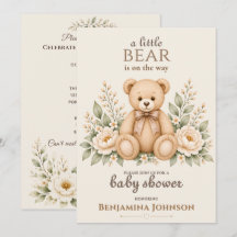 Une petite ours est en route Baby Shower