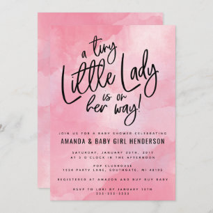Invitation Une Petite Petite Baby shower-Dame