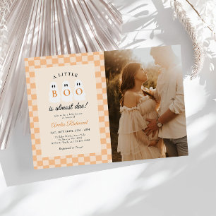 Invitation Une petite photo de Baby Shower Halloween Boo
