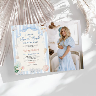 Invitation Une petite plage bébé Fête de naissance Photo