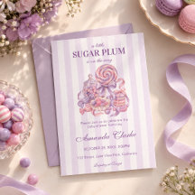 Une petite prune de sucre est en route Baby Shower