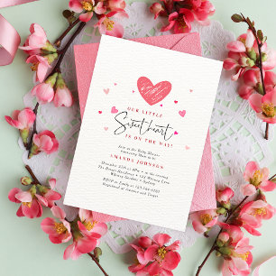 Invitation Une petite Saint-Valentin pour bébé