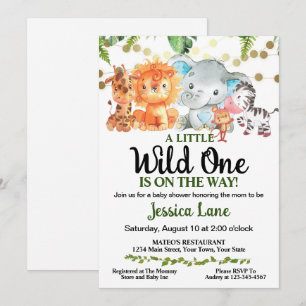 Invitation Une petite sauvageonne Baby Shower