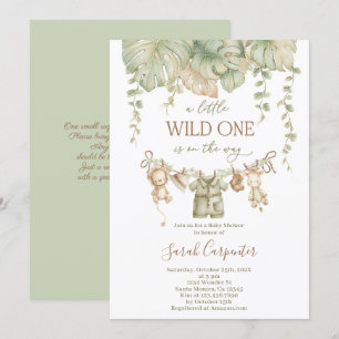 Invitation Une petite sauvageonne est en route Fête prénatale