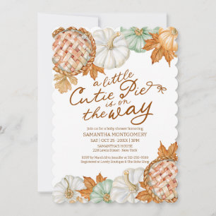 Invitation Une petite tarte mignonne est en route Baby Shower