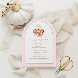 Invitation Une petite tarte mignonne est en route pour une Ba